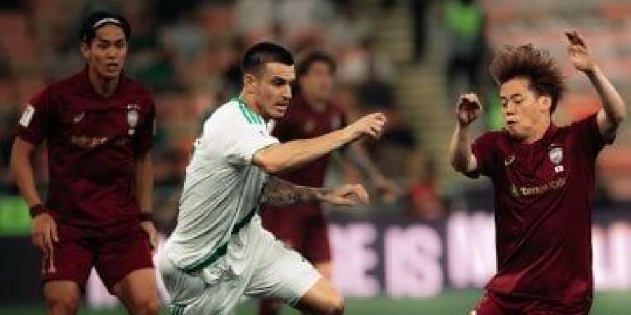 فيسيل كوبى ضد الأهلى.. الراقى يتأخر بهدف فى الشوط الأول بنصف نهائي أبطال آسيا للنخبة