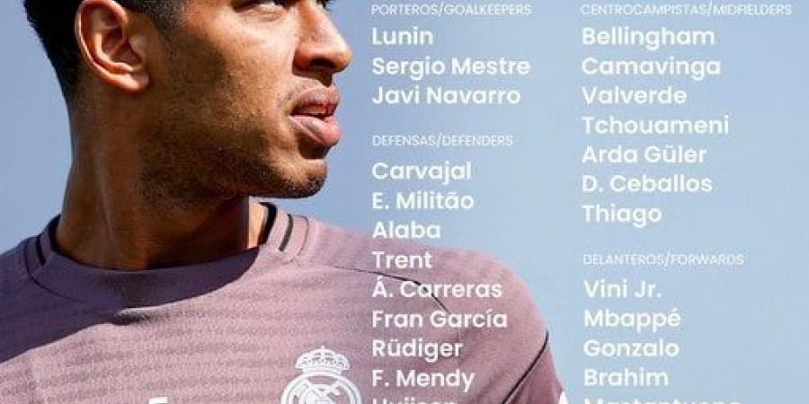 الريال ضد ألافيس.. مبابي وفينيسيوس يتصدران قائمة الملكي واستمرار غياب كورتوا