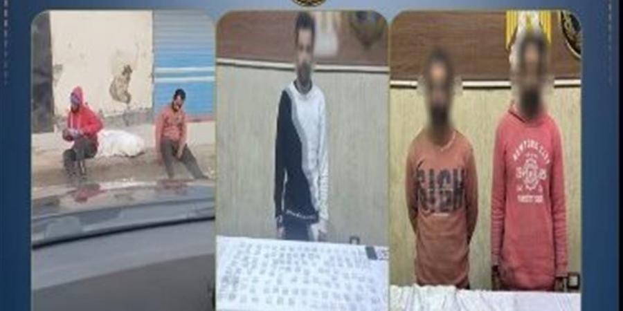 ضبط 3 عاطلين بينهم تاجر مخدرات بحوزته “بودر” بعد فيديو متداول لتعاطيهم بعين شمس