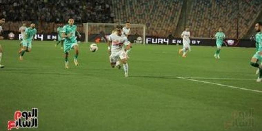 الزمالك ضد بيراميدز.. شيكو بانزا يسجل الهدف الثانى والفار يلغيه للتسلل