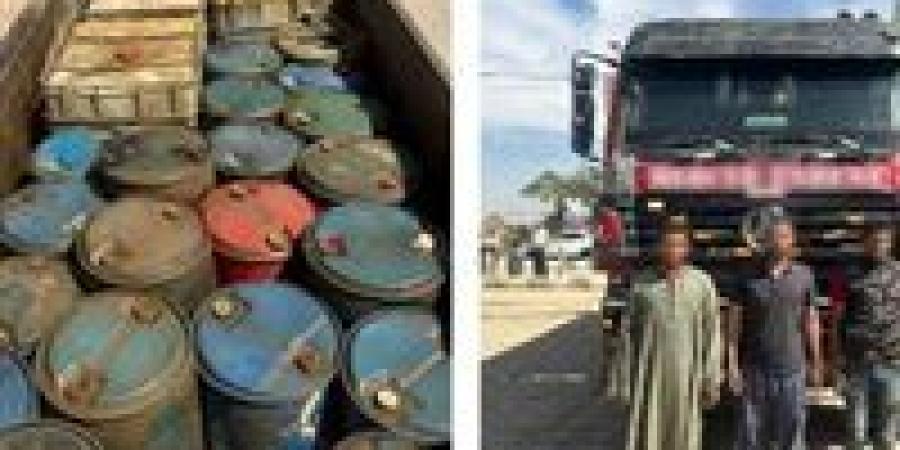 جمعوها من المحطات.. ضبط 7 أطنان سولار قبل بيعه في السوق السوداء بقنا
