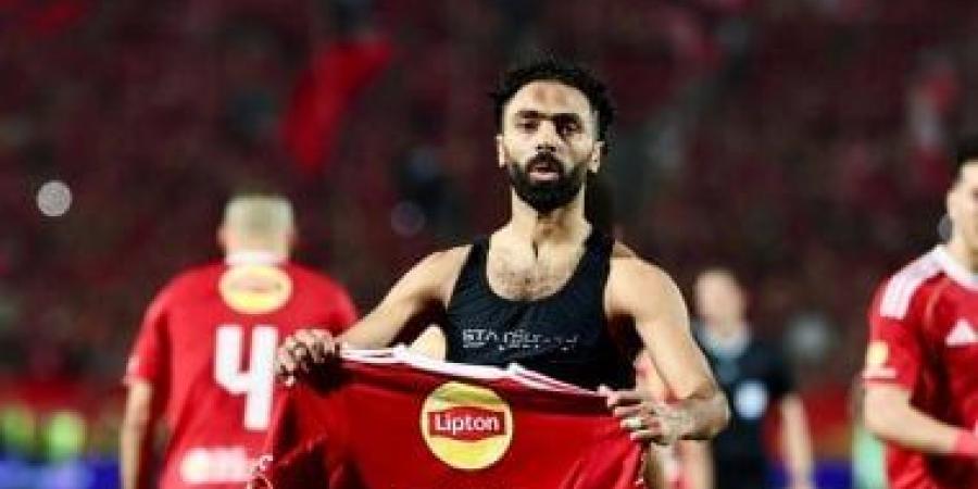 حسين الشحات يسجل هدف الأهلى الأول ضد إنبى بالدورى