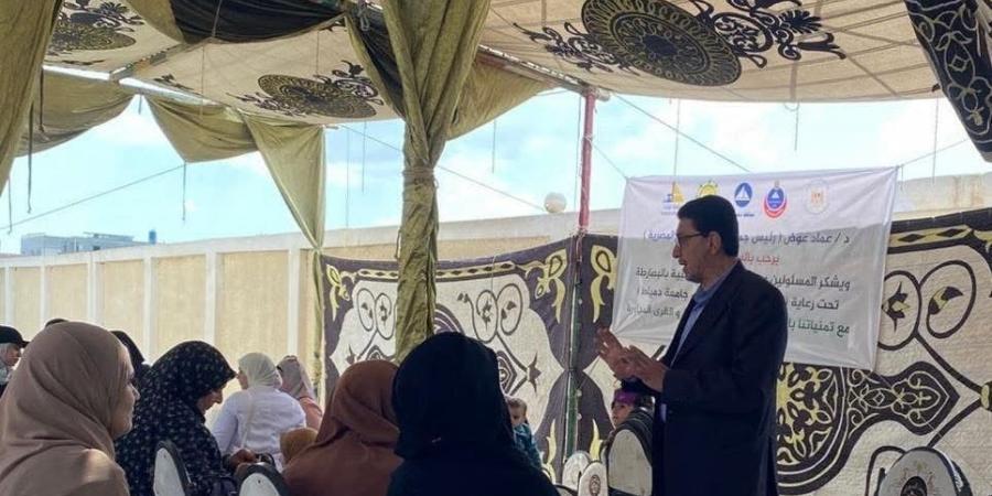 كشف طبي مجانا على 516 مواطنا في قافلة طبية بدمياط