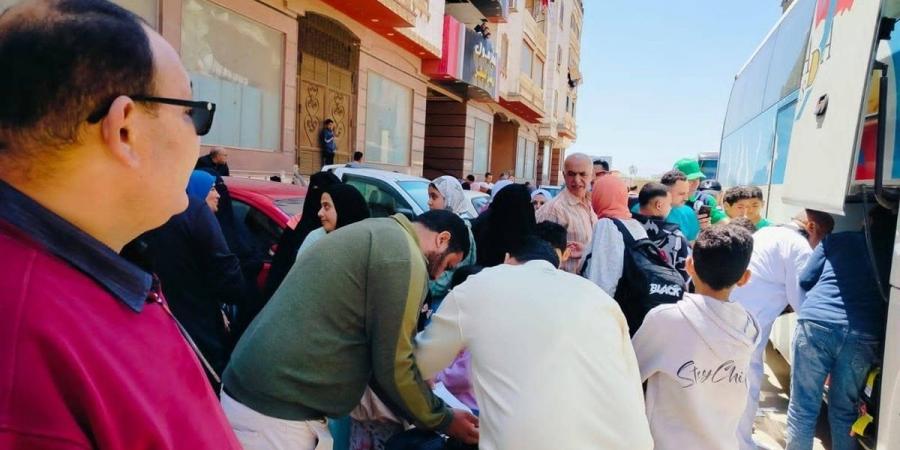 توديع الفوج الثاني من حجاج الجمعيات بدمياط