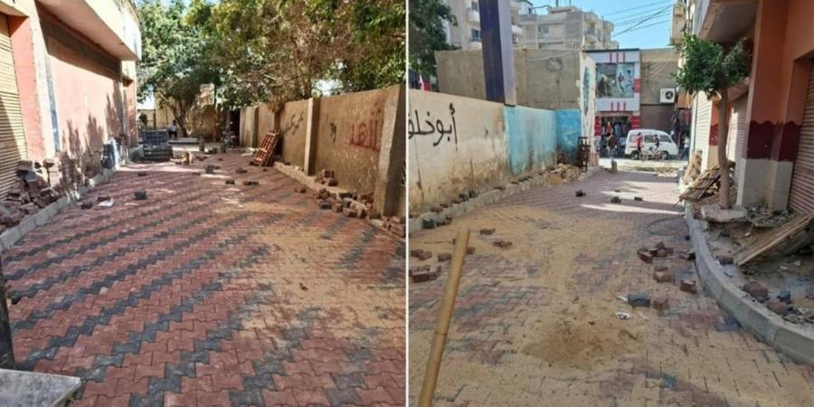 رصف طريق 21 أشمون – الكوادي ضمن خطة تطوير شاملة بالمنوفية