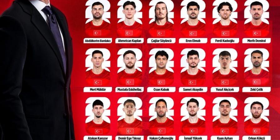 تشالهان أوجلو وأردا جولر على رأس قائمة تركيا فى كأس العالم 2026