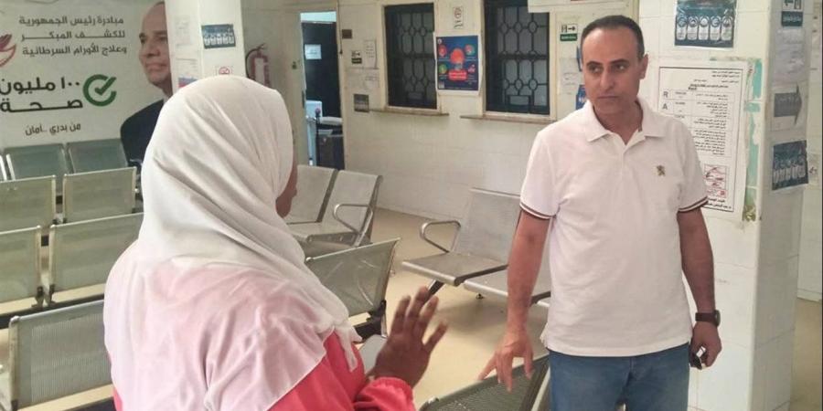 وكيل صحة بني سويف يتفقد وحدة نزلة حنا بالفشن ويتابع الخدمات الطبية