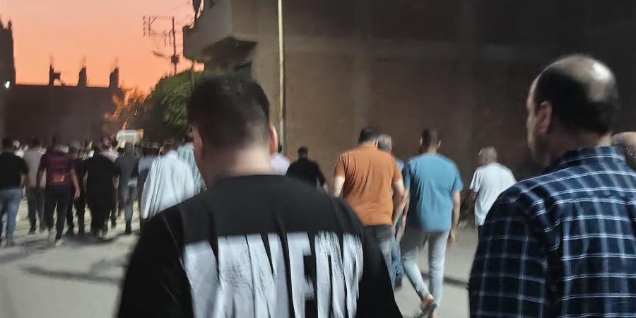 تشييع جنازة الزوجة ضحية واقعة الشرقية
