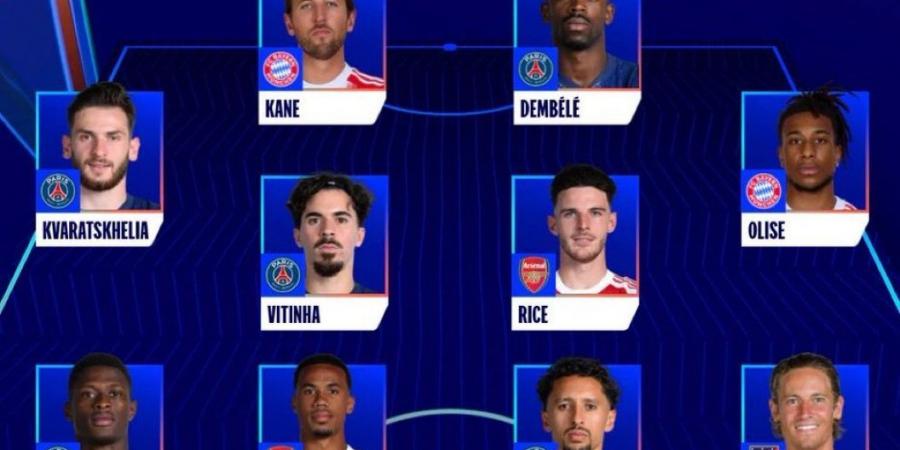 نجوم باريس سان جيرمان يسيطرون على التشكيل المثالي لدوري أبطال أوروبا