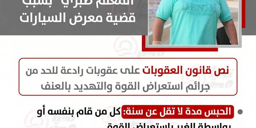 نخنوخ يواجه العدالة.. ما العقوبات التي تنتظر "المعلم صبري" بسبب قضية معرض السيارات وفقا للقانون