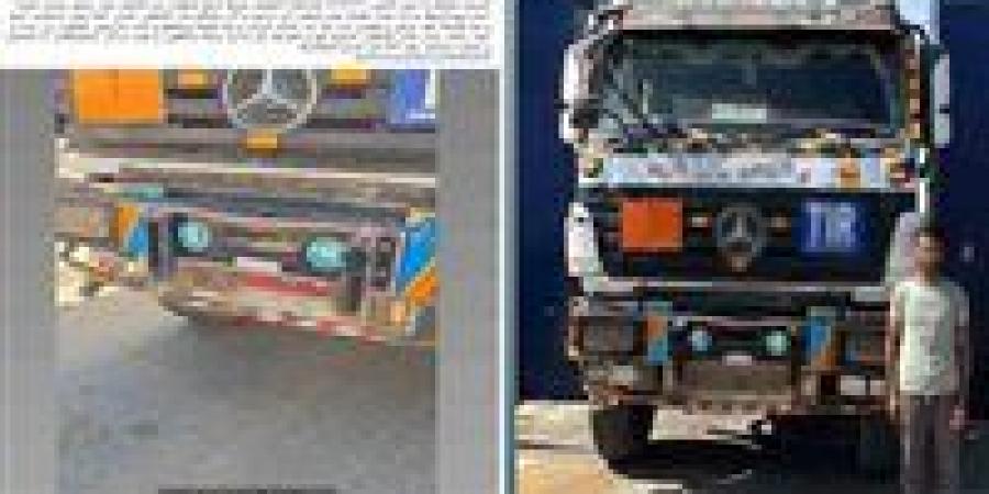 ضبط سائق نقل ثقيل اصطدم بسيارة مهندس ولاذ بالفرار بالقاهرة