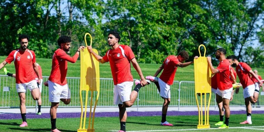 منتخب مصر يختتم تدريباته استعدادا لمواجهة بلجيكا فى كأس العالم.. صور