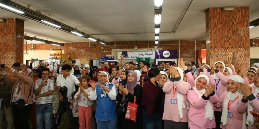 "النقل والثقافة" تحولان محطة مترو أنفاق السيدة زينب إلى منصة للإبداع