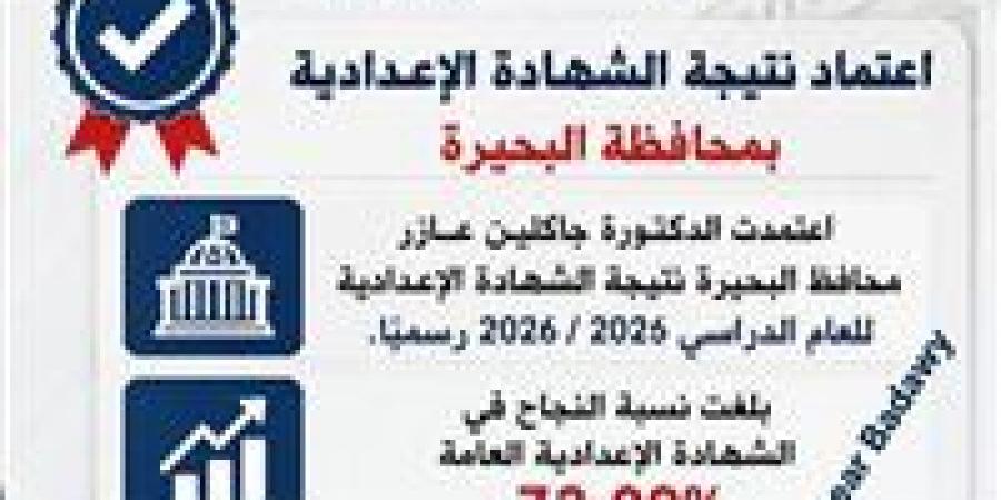 نتيجة الشهادة الإعدادية محافظة البحيرة 2026 برقم الجلوس.. رابط سريع ومباشر للاستعلام